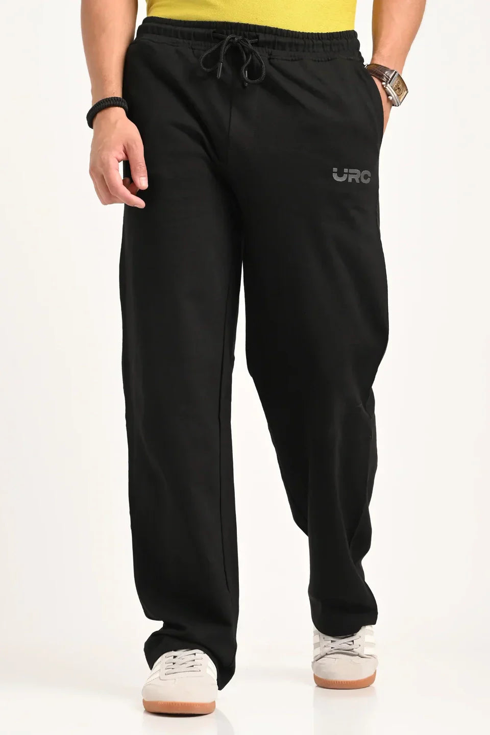 Pack of 2 Men's joggers combo - Black/ Ash Grey