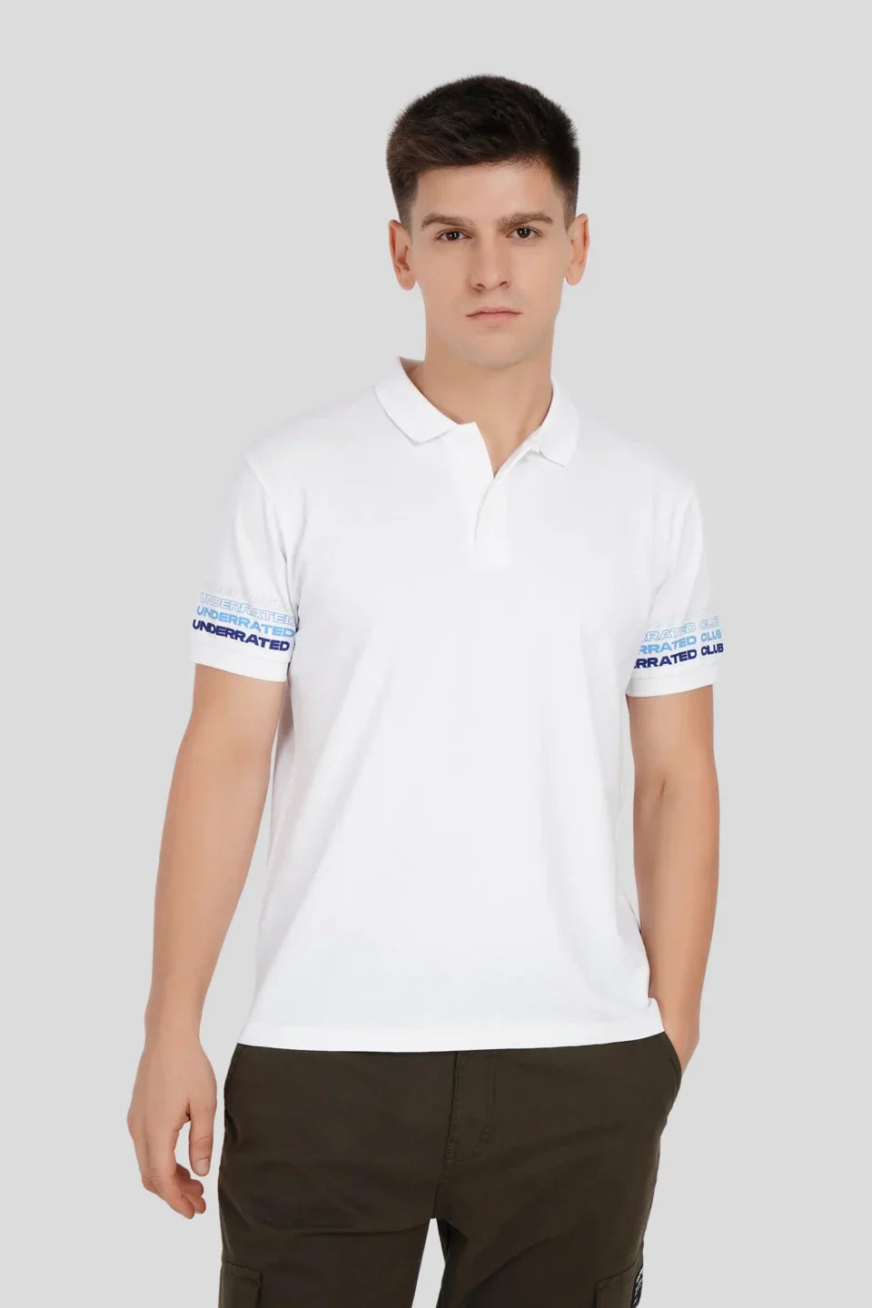 Pack of 2 Men's Polo T-shirt combo - Black/ White