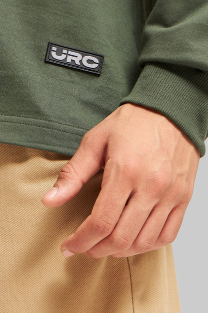 Olive Green Solid T-Shirt