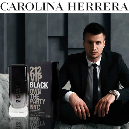 Carolina Herrera Mens 212 VIP Black Eau de Parfum For Unisex • 100ml