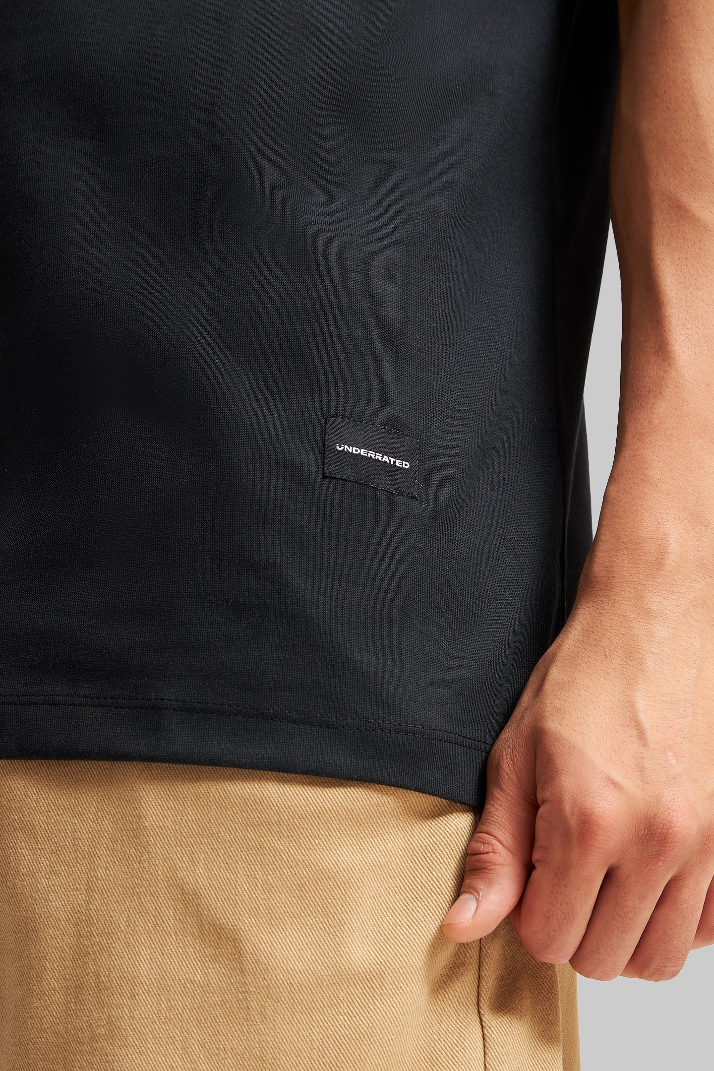 Live To Ride Underrated Black Oversized Fit T-Shirt Men