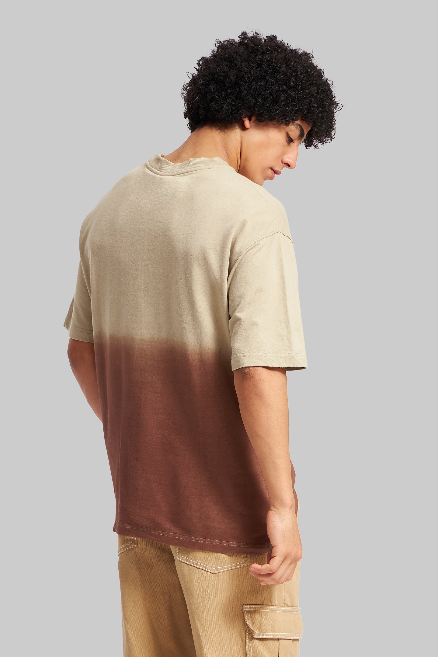 URC Badge Brown Ombre Washed T-shirt