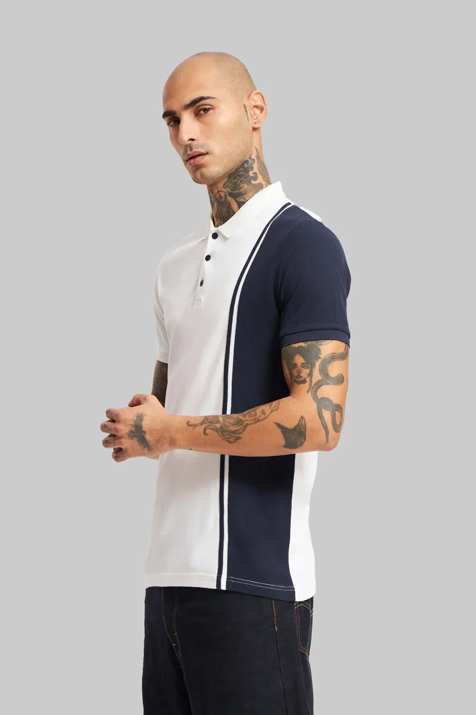 Pack of 3 Colourblocked Polo T-shirt combo