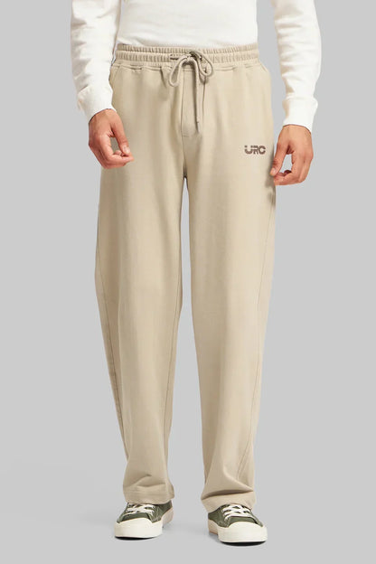 Pack of 2 Men's joggers combo - Black/ Beige