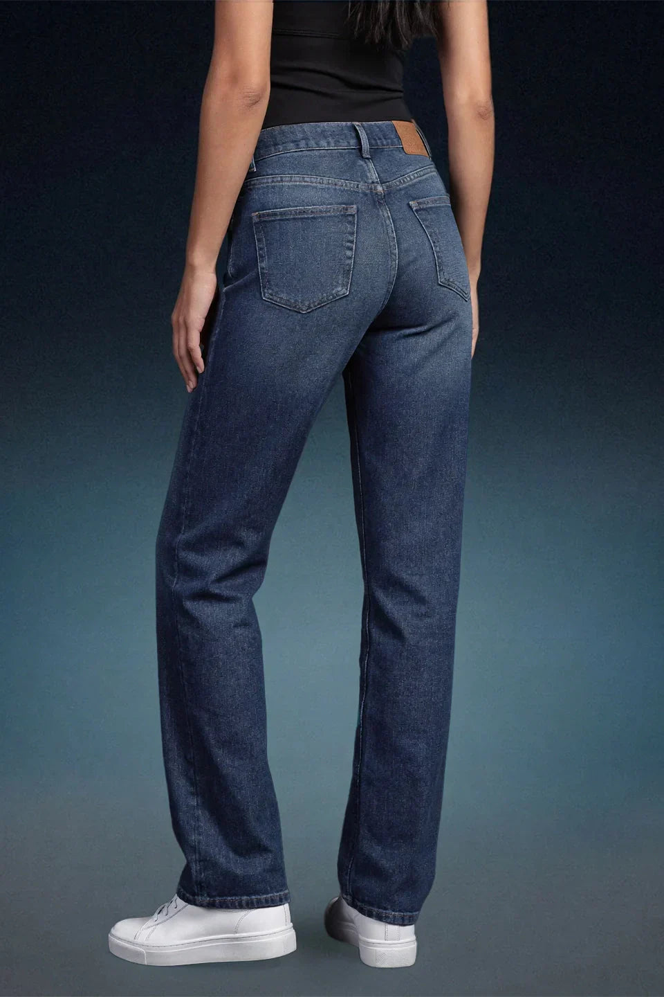 Indigo High Rise Mom Fit Women Jeans