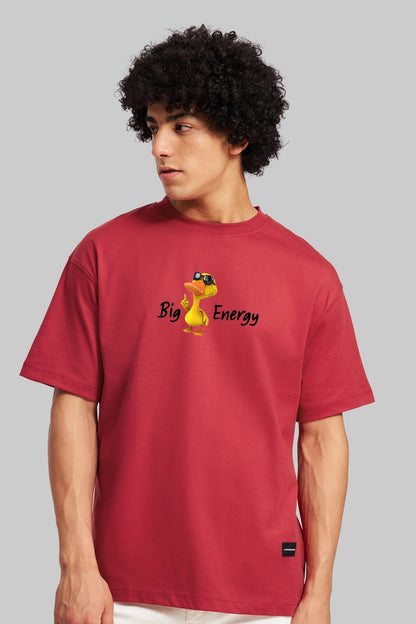 Big Duck Energy Red Oversized Fit T-Shirt Men