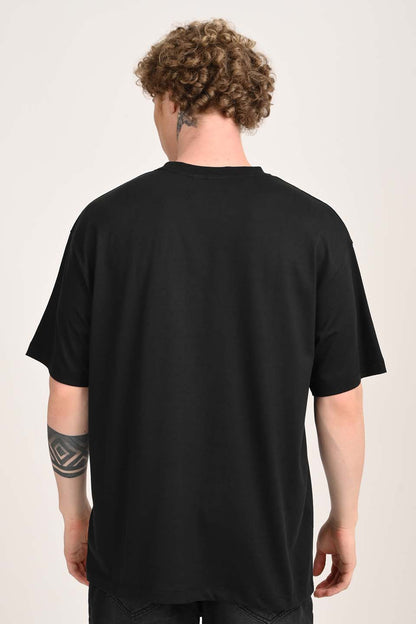 Imagine Black Oversized Fit T-Shirt Men