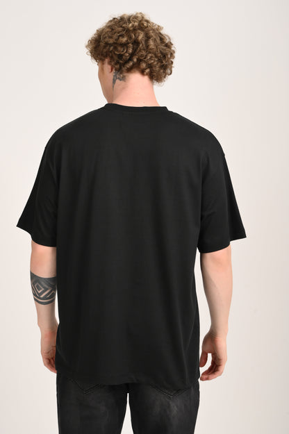 One Mental Breakdown Later Black Oversized T-shirt Men