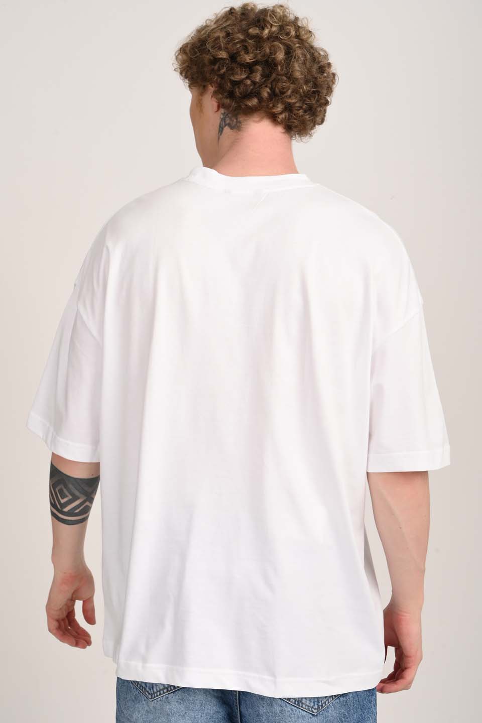 Visit LA White Baggy Fit T-Shirt Men