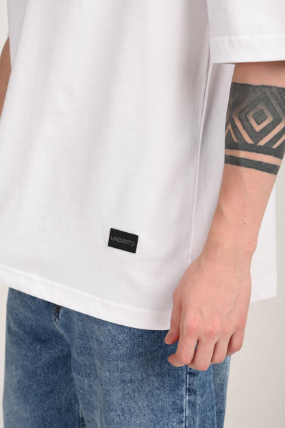 Dramatic Episode White Oversized T-shirt Men