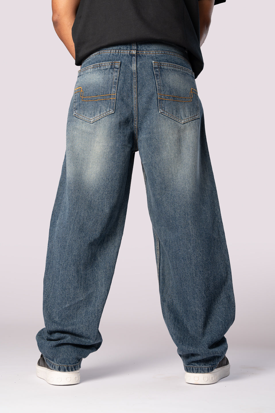 Vintage Blue Men's Baggy Fit Jeans