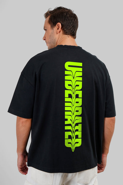 Underrated Green Black Baggy Fit T-Shirt Men