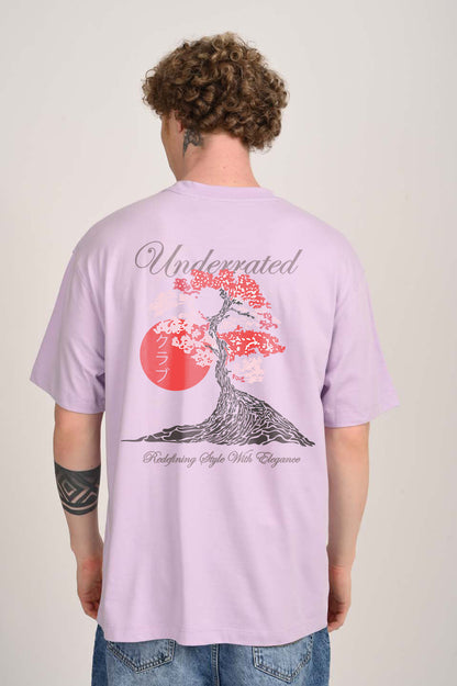 Redefining Style Lavender Oversized Fit T-Shirt Men
