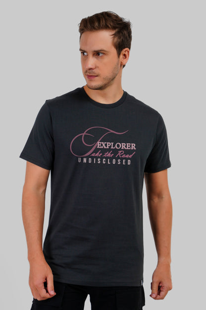 Road Undisclosed Black Regular Fit T-Shirt Men