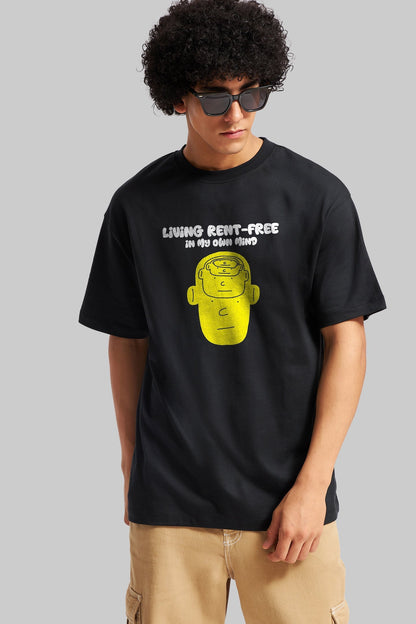 Daydreamer Black Oversized Fit T-Shirt Men