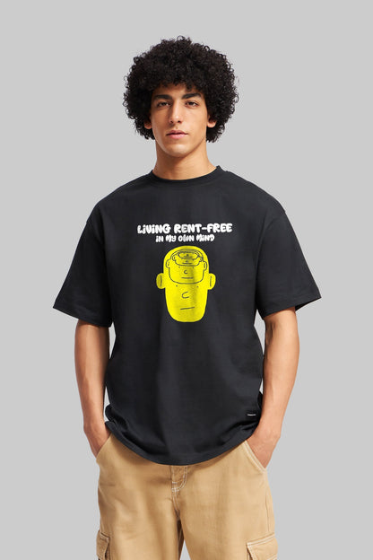 Daydreamer Black Oversized Fit T-Shirt Men