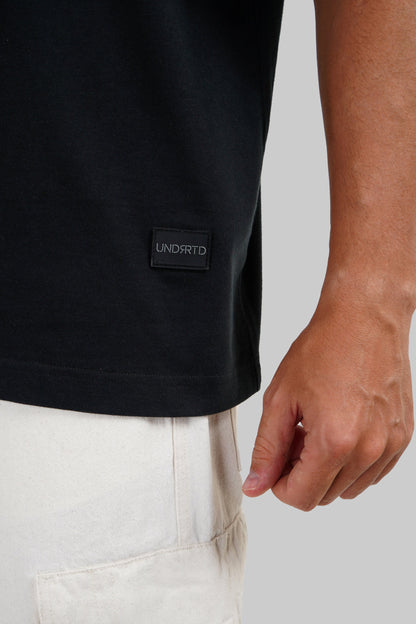 Underrated Green Black Baggy Fit T-Shirt Men