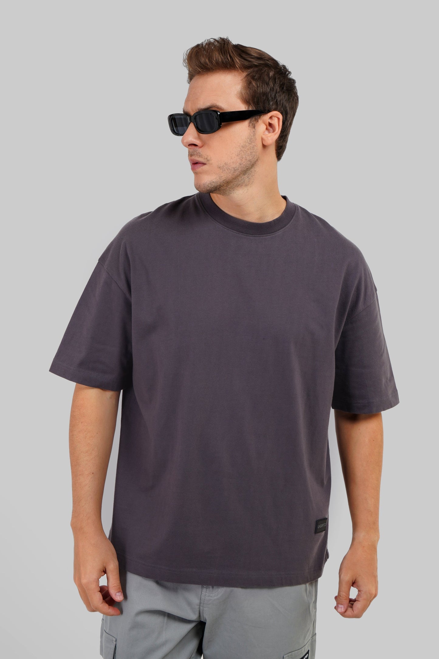 Pack of 3 Baggy T-shirts - Grey/Black/White