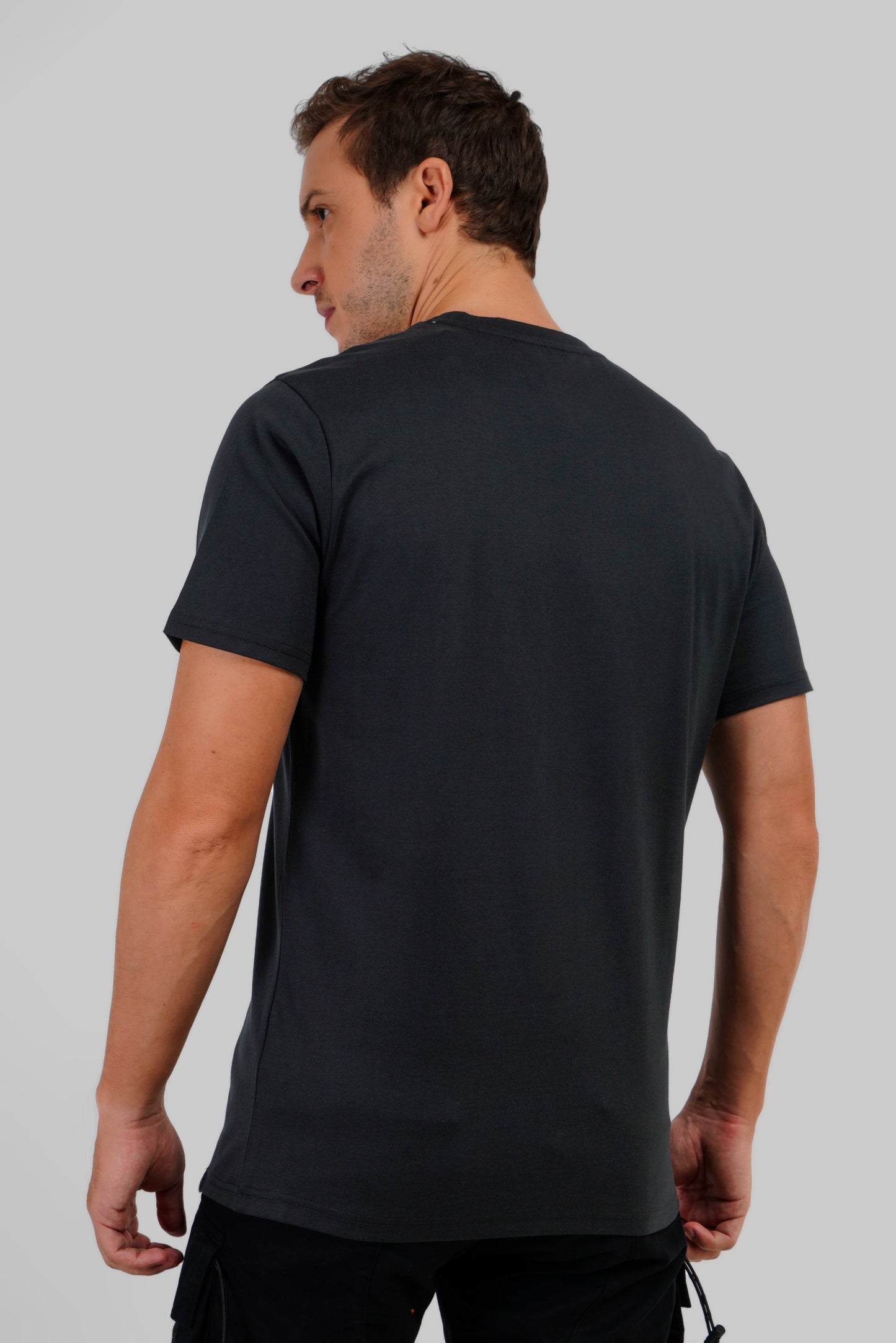 Road Undisclosed Black Regular Fit T-Shirt Men
