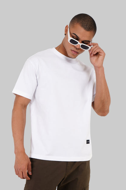 Need 4 Speed White Oversized Fit T-Shirt Men