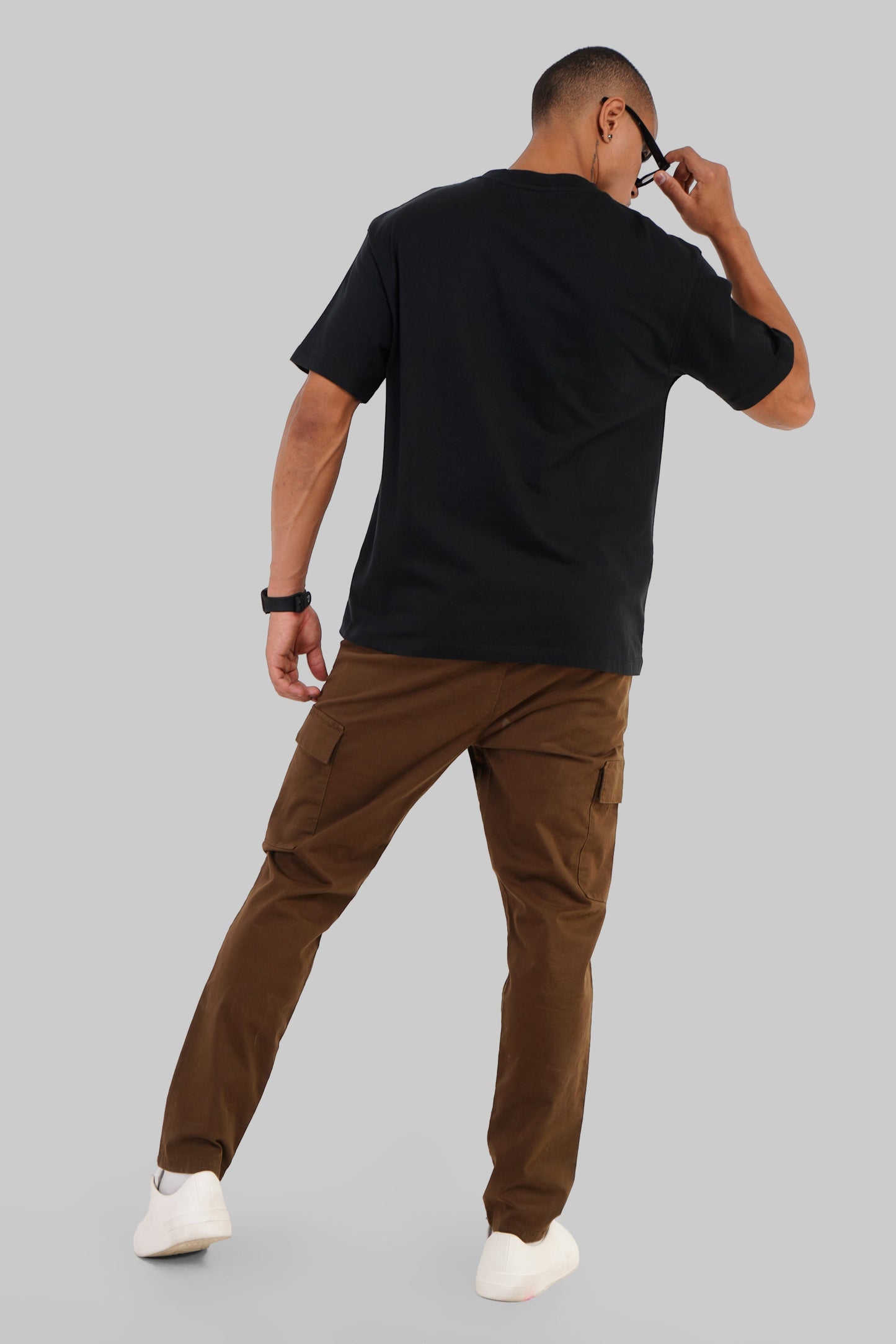 URC Mystery Black Oversized Fit T-Shirt Men