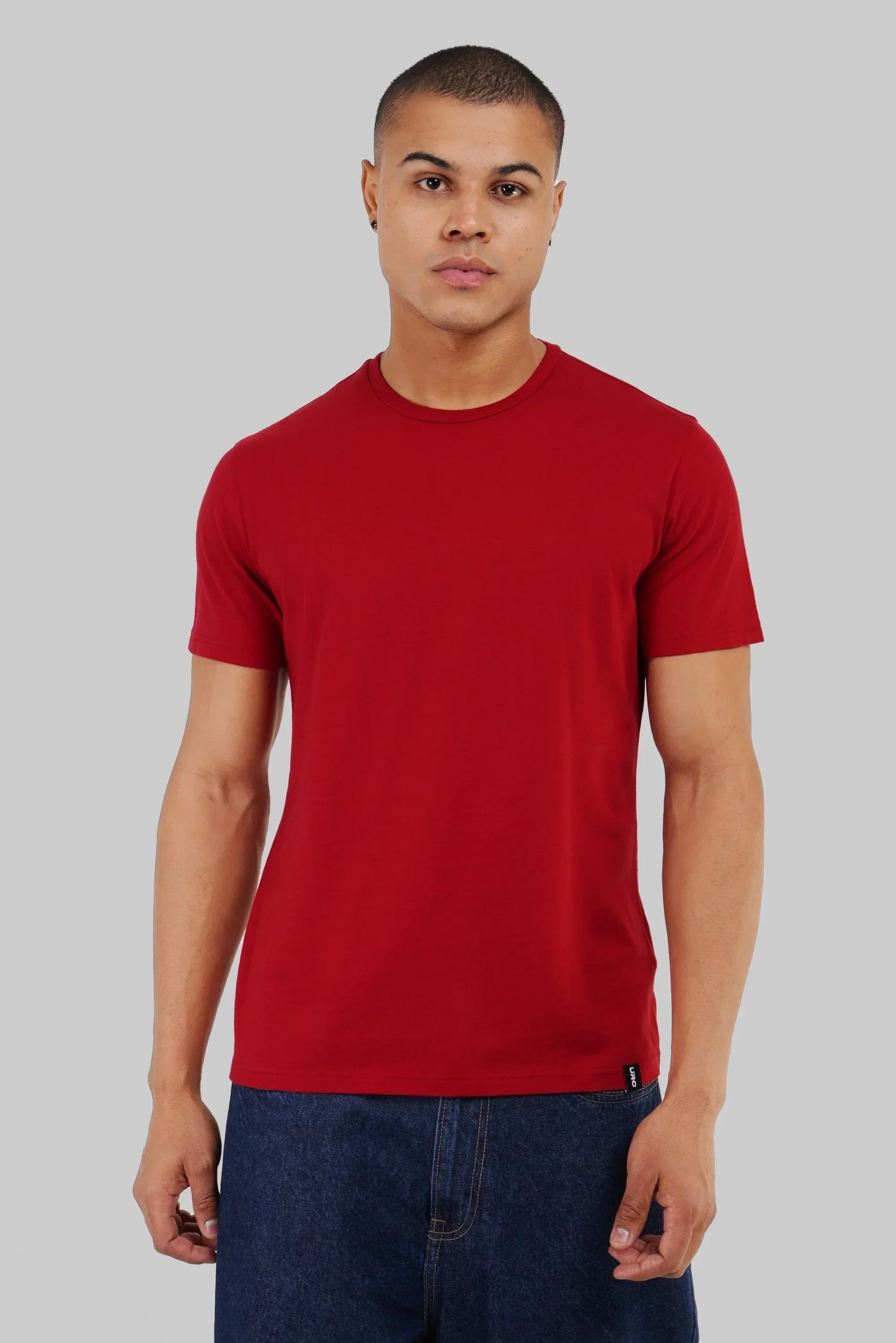 Pack of 5 Regular Fit T-shirts - Green/White/Red/Navy/Beige