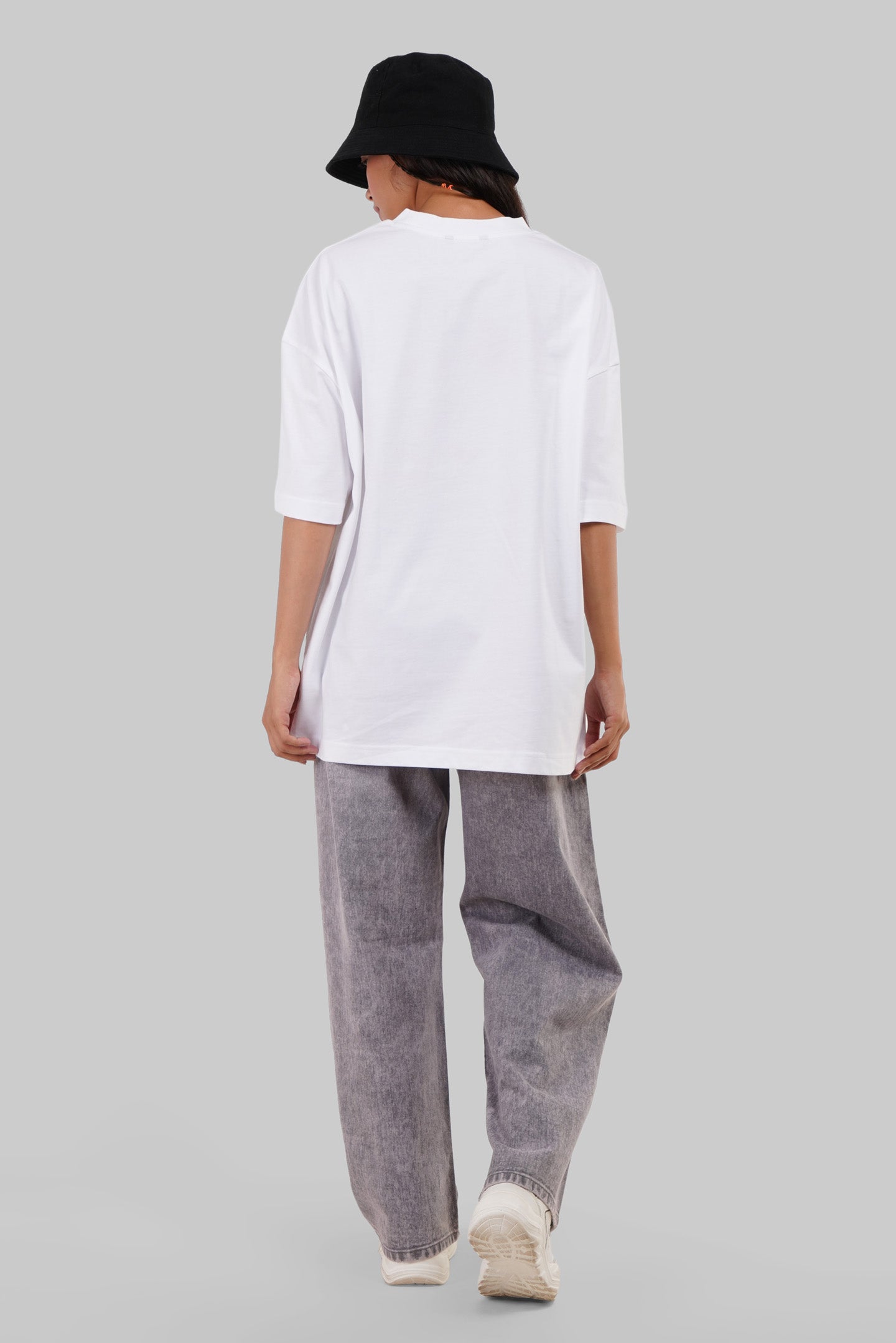 After Life White Baggy Fit T-Shirt Women