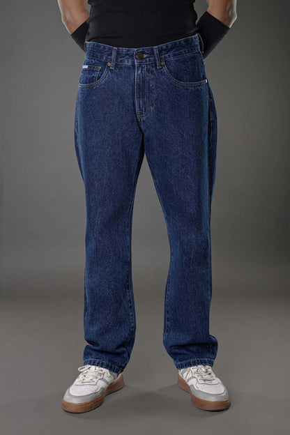 Indigo Mid Rise Men's Straight Jeans