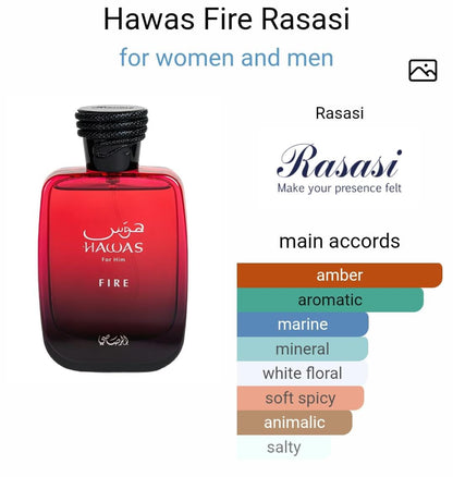 Ras*si Hawas Fire Eau De Parfum - 100ml