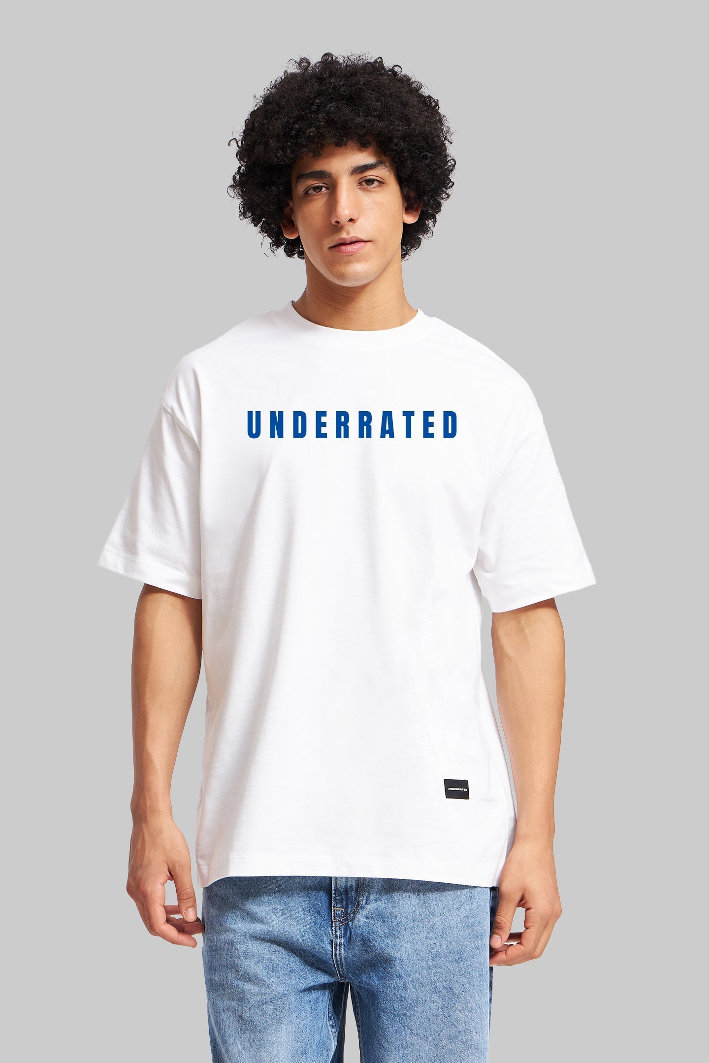 Do It For Yourself White Oversized Fit T-Shirt Men